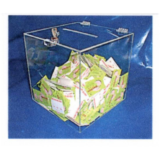 Boîte acrylique avec serrure